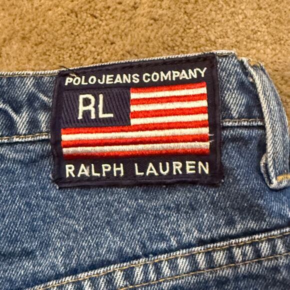 Vintage Ralph Lauren Jeans Mens 34x30 Polo Jeans Company Baggy Fit Wide Leg - Picture 3 of 6